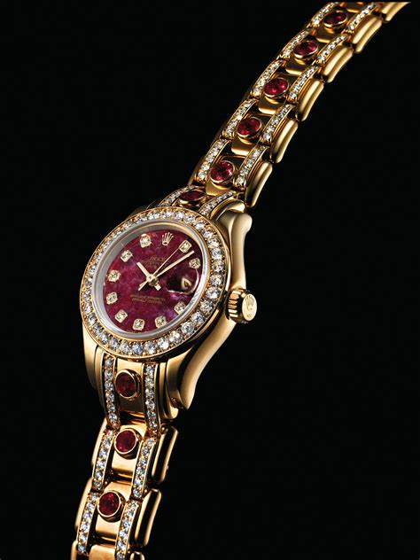 ladies gold rolex ruby diamond|rolex lady datejust bracelet.